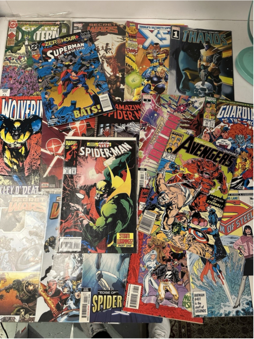 Vintage Comic Books Reader Lot Spider-Man Avengers Superman X-Men Marvel DC